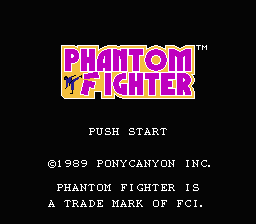 Phantom Fighter title screenshot